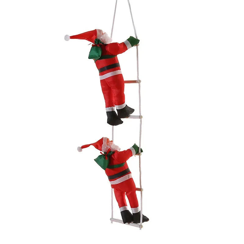 2025 DIY Christmas Santa Claus Climbing Ladder - Decorations for Home Xmas Tree, Wall, Window & Holiday