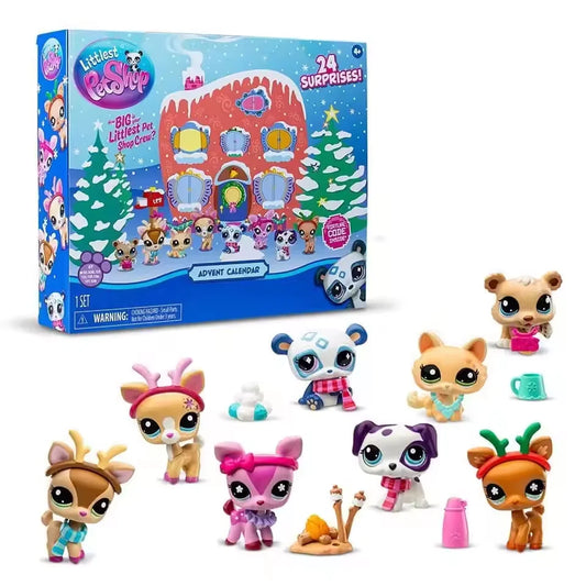 2025 Christmas Advent Calendar Little Pet 24 Day Authentic Mystery Figures Countdown Calendar Surprise Collectible Toy Kids Gift