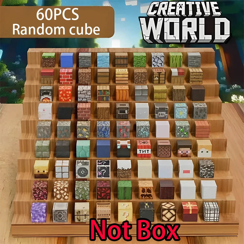 Magnetic Building Blocks Mine World Cube Magnet World Set for Kid Age DIY Model Children Stem Best Montessori Sensory Toy