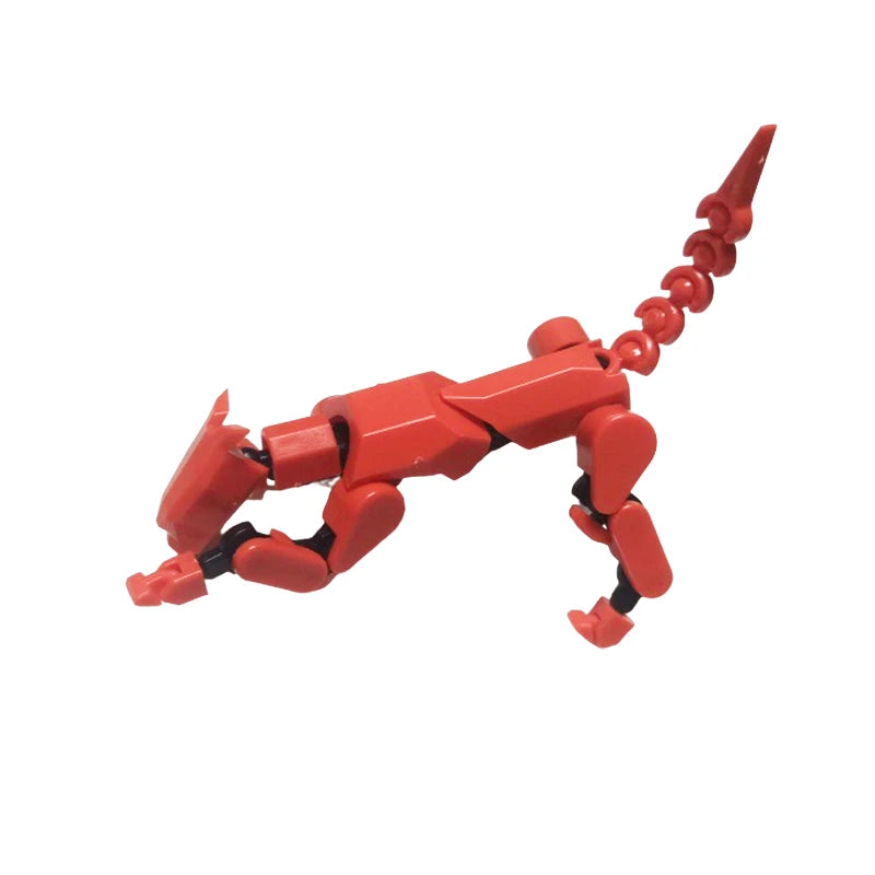 DIY Luminous T13 Multi-Jointed Movable  Mannequin Lucky Robot And Dog Action Figures Toys Kids Gifts