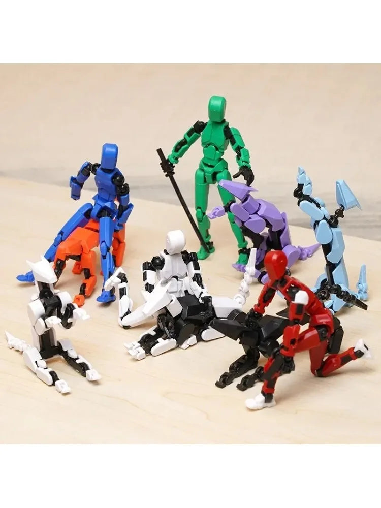 Multi-Jointed Movable Shapeshift Robot  Mannequin Dummy 13 Action Figures Toys Kids