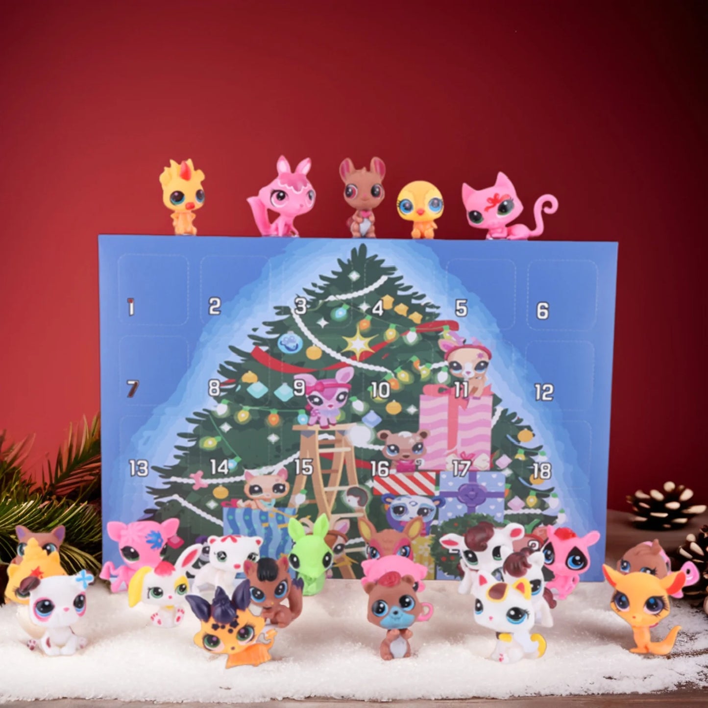 2025 Christmas Advent Calendar Little Pet 24 Day Authentic Mystery Figures Countdown Calendar Surprise Collectible Toy Kids Gift