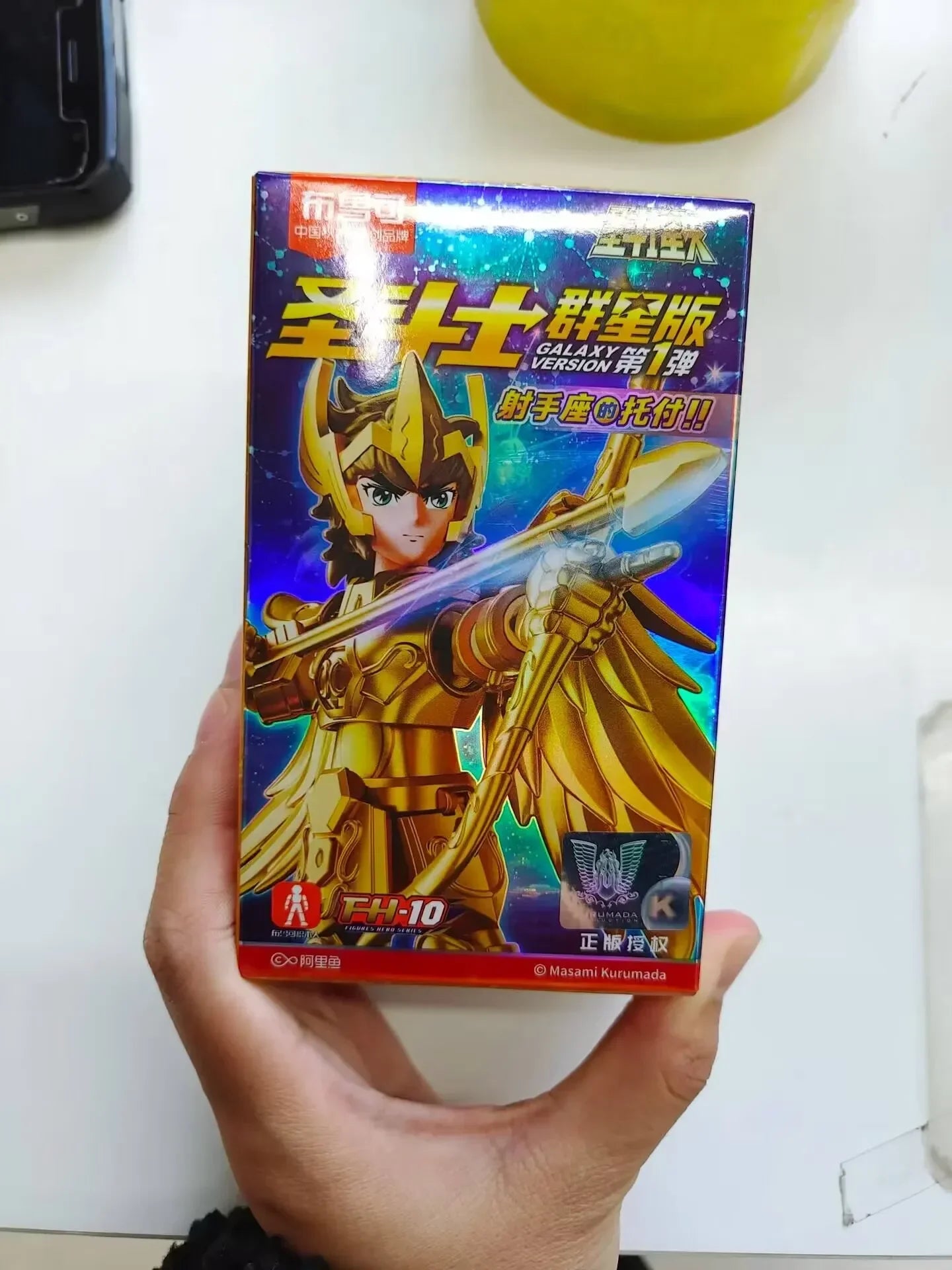 Saint Seiya Galaxy Version 01 Aiolos Shura Ikki Shun Jabu Marin Assembled Model Blind Box Toys Bloks Group Gold Saint