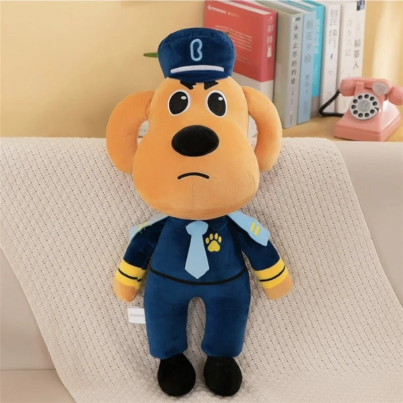 1pc30cm Sheriff Labrador Dog Plush Toy Doll Anime Security Sergeant Labrador Wolf Dog Plush Stuffed Toys Birthday Xmas Gifts