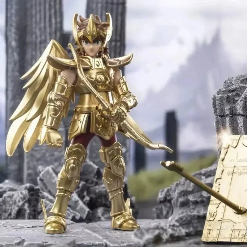Saint Seiya Galaxy Version 01 Aiolos Shura Ikki Shun Jabu Marin Assembled Model Blind Box Toys Bloks Group Gold Saint