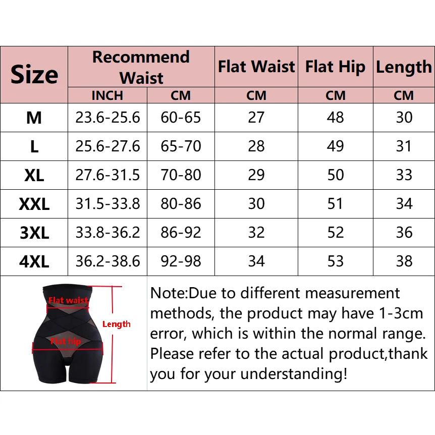 Tummy Control Underwear High Waist Shapewear for Women Shaper Lift Up Panties Waist Trainer Butt Lifter Slimming Tummy Shorts